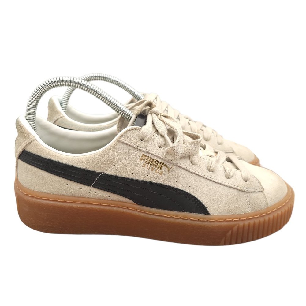 PUMA Suede Shoes Womens 8 Platform Gum Soles Classic Sneakers
